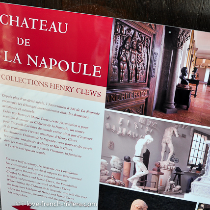 Le chteau de La Napoule est aujourd'hui un lieu d'exposition d'art contemporain.